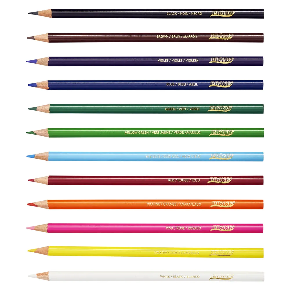 Colored Pencils, Set of 12 by Prang, 3.3mm