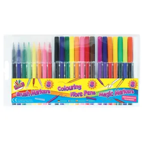Coloured Felt Pen Set 24pk
