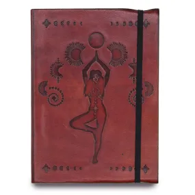 Cosmic Goddess Leather Journal