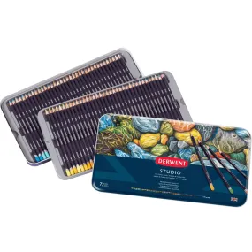 Derwent Studio Colour Pencils Tin 72 Professional