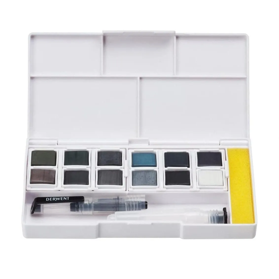 Derwent Tinted Charcoal Paint Pan Colours Set 12   Waterbrush
