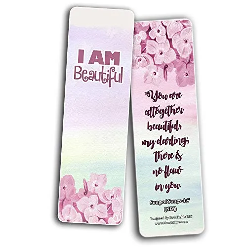 Devotional Bible Verses for Women Bookmarks (30 Pack) - Handy Life Changing Bible Texts and Quotes That Are Very Uplifting Perfect for Daily Devotional for Women