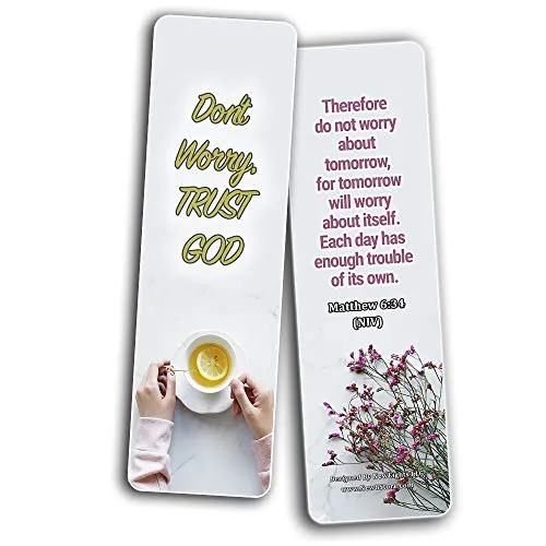 Devotional Bible Verses for Women Bookmarks (30 Pack) - Handy Life Changing Bible Texts and Quotes That Are Very Uplifting Perfect for Daily Devotional for Women