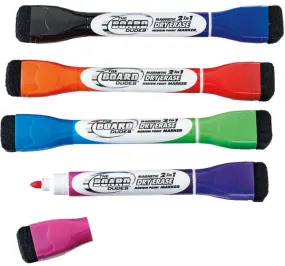 Dry Erase Marker, Board Dudes magnetic dual tip (1 pack of 4), #14002 (A-58)