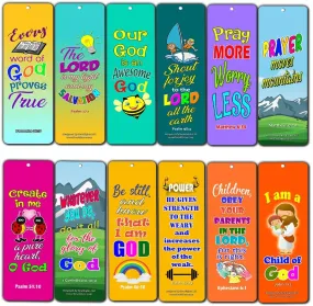 Easy Bible Scriptures for Kids - Colorful (30-Pack) - Handy Memory Verses for Kids and Colorful Bookmarks Perfect for Children?s Ministries and Sunday Schools
