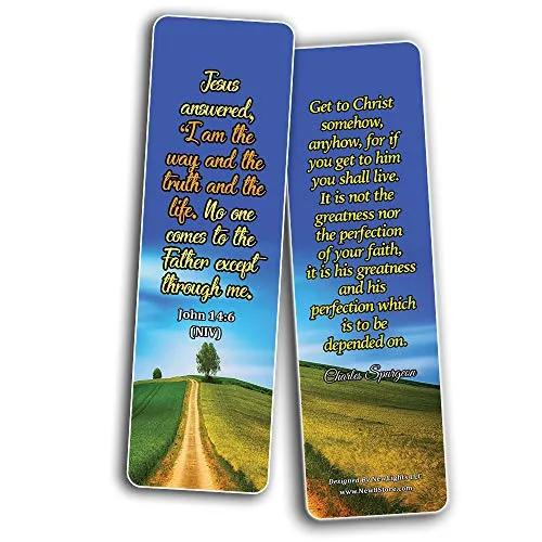 Encouraging Christian Quotes about Life and God (30 Pack) - Handy Life Changing Bible Texts and Quotes That Are Very Uplifting