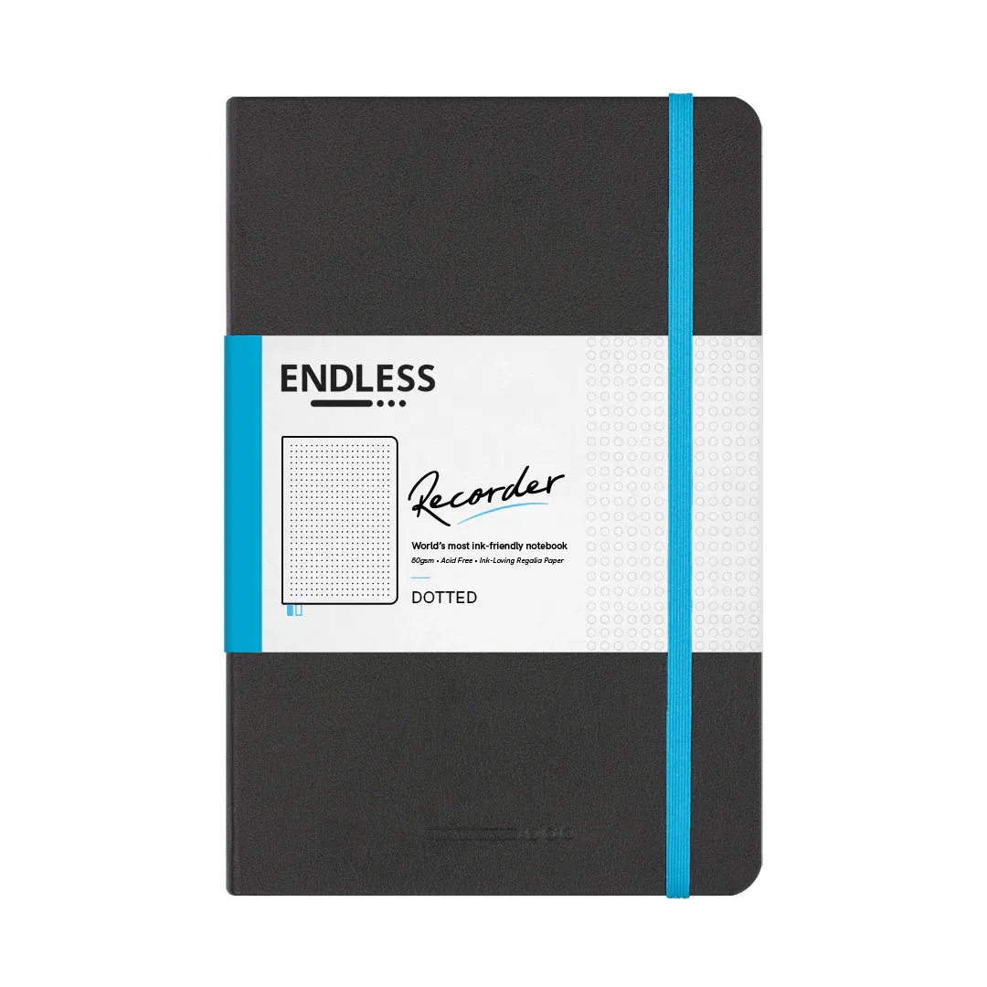 Endless Recorder Regalia A5 Notebook Dotted - Infinite Space (Black)