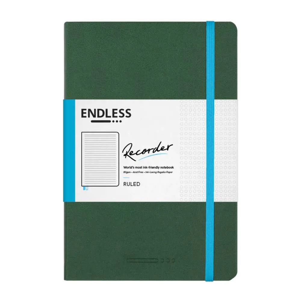 Endless Recorder Regalia A5 Notebook Ruled - Forest Canopy