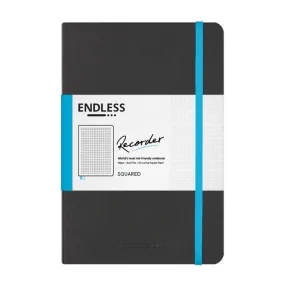 Endless Recorder Regalia A5 Notebook Squared - Infinite Space (Black)