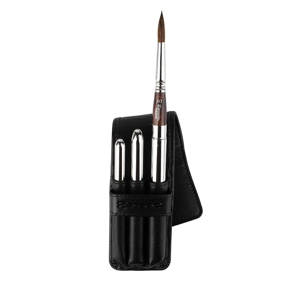 Escoda Black Set Travel Brush 3pk
