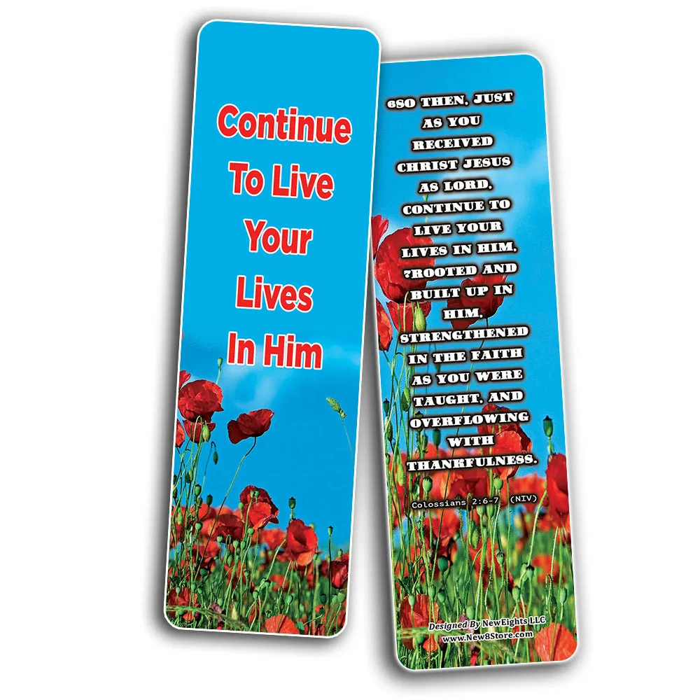 Everything You Need for Growth Bible Bookmarks (30-Pack) - Handy Reminder About How to Grow in Christ