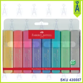 FABER CASTELL 46 PASTEL COLOUR HIGHLIGHTER 8'S