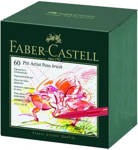 FABER-CASTELL 60 PITT ARTIST PENS BRUSH