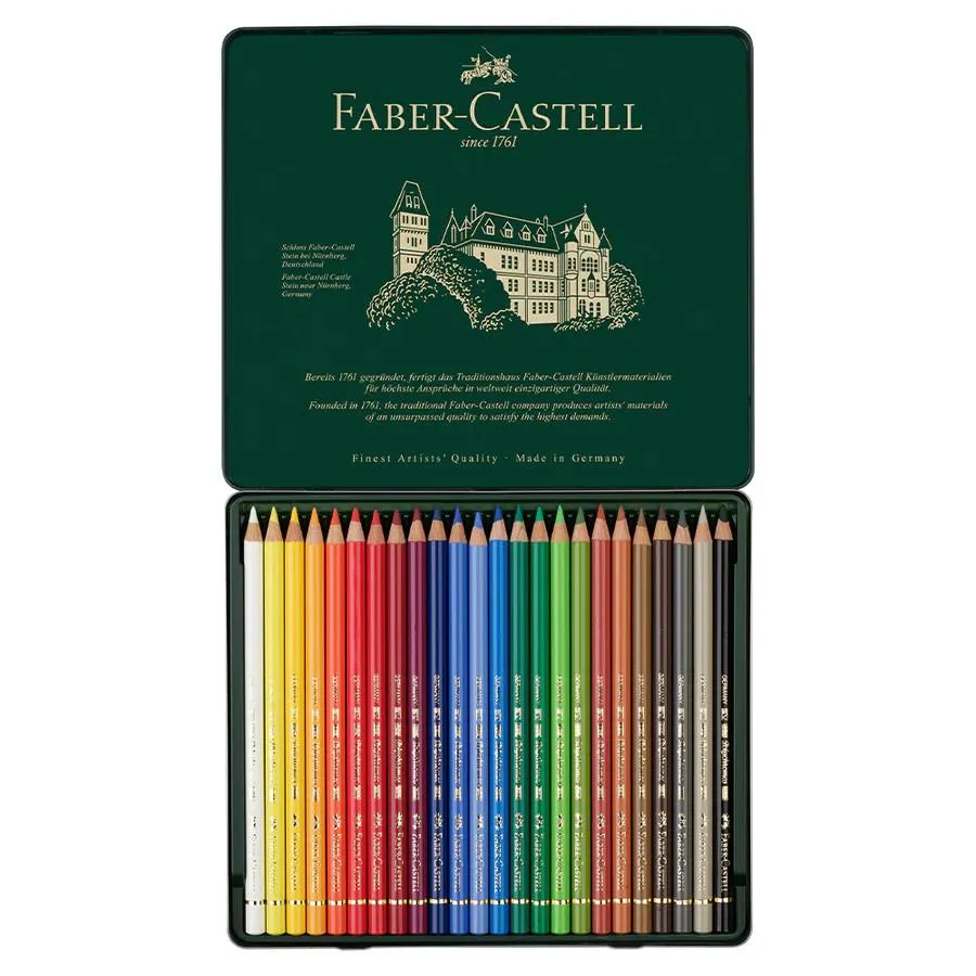 Faber-Castell Polychromos Coloured Pencil Set 24pk