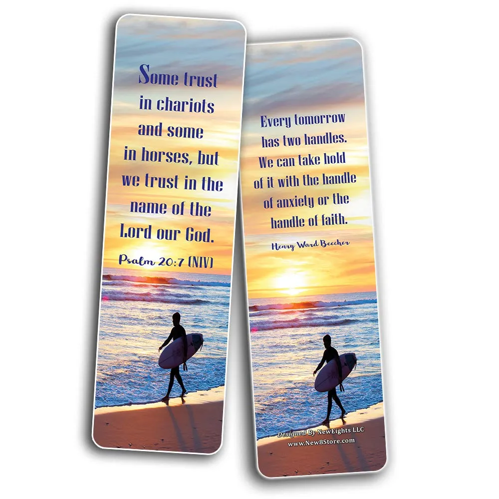 Faith Bible Scriptures & Quotes Bookmarks Cards (60-Pack)