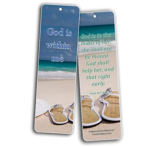 Feminine Strength Scripture Bookmarks (30 Pack) - Handy Life Changing Bible Texts and Quotes That Are Very Uplifting Perfect for Daily Devotional for Women