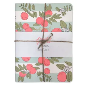 Fruit and Flowers Notebook Set by Hartland