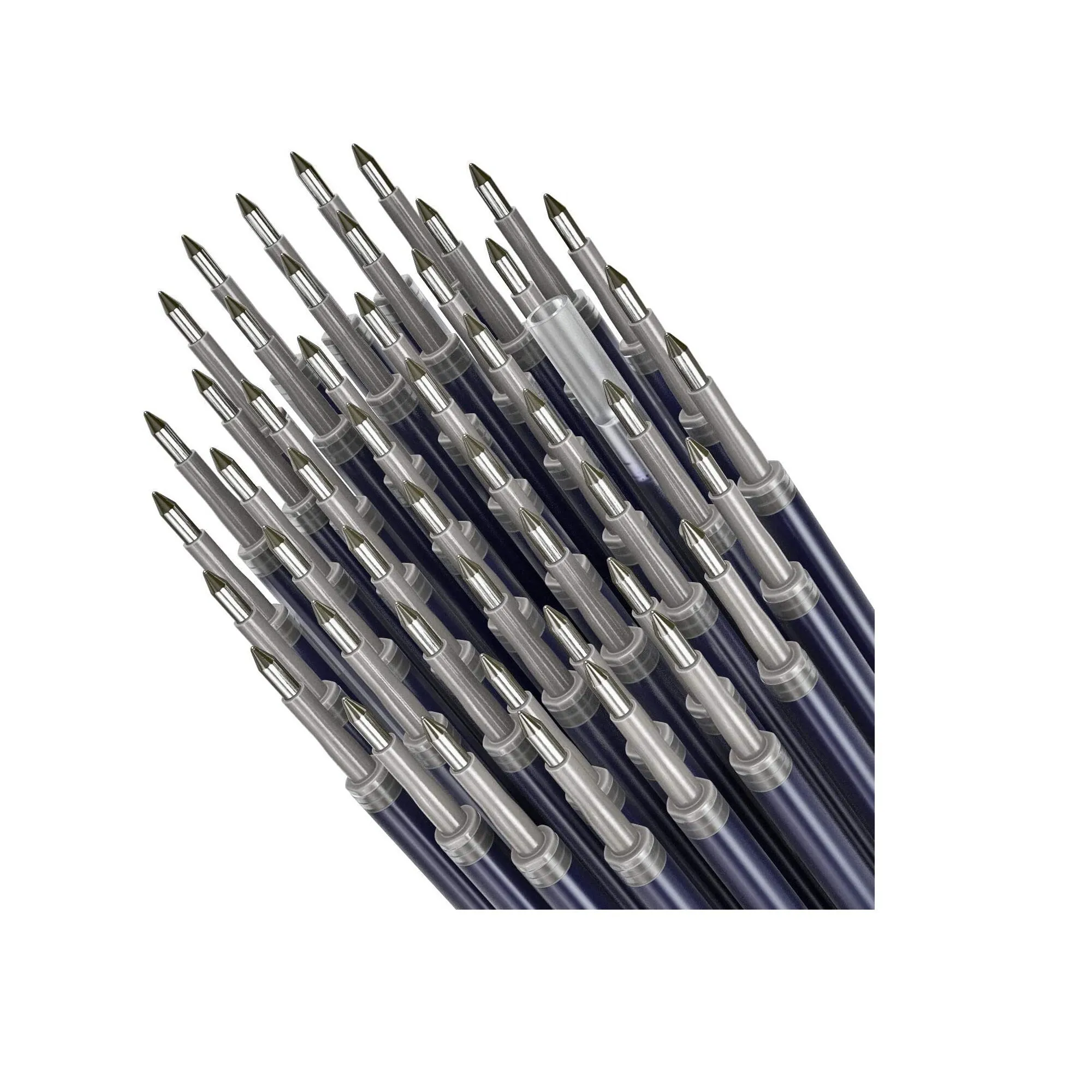 Gel Pen Refills | Pack of 50 blue Roller Ball Gel Ink Pen Refills | Quick-Drying