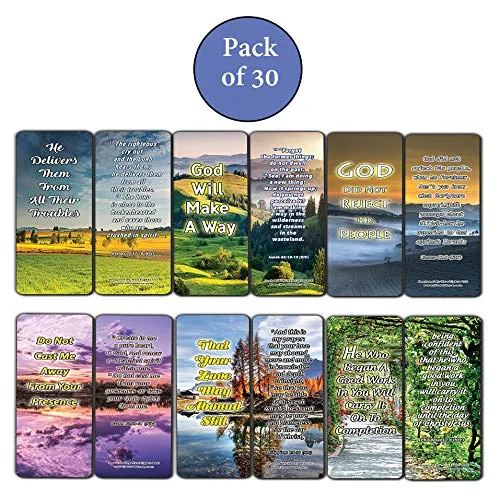 God's Not Done With You Bible Bookmarks (30-Pack) - Handy Reminder About God Is Not Done With Us