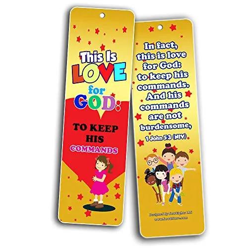 Great Memory Verses for Kids Bookmarks (30-Pack) - Handy Memory Verses for Kids Perfect for Children?s Ministries and Sunday Schools