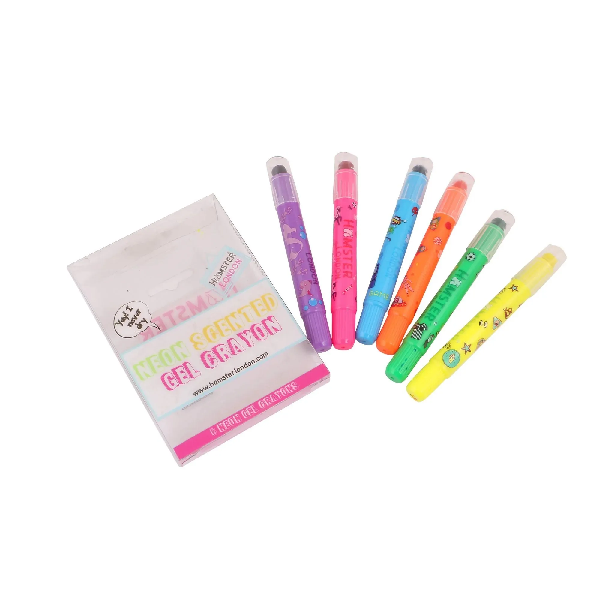 Hamster London Gift Hamper Stationery Set Football   Fineliner   Scented Markers   Gel Pen   Crayon   Pouches