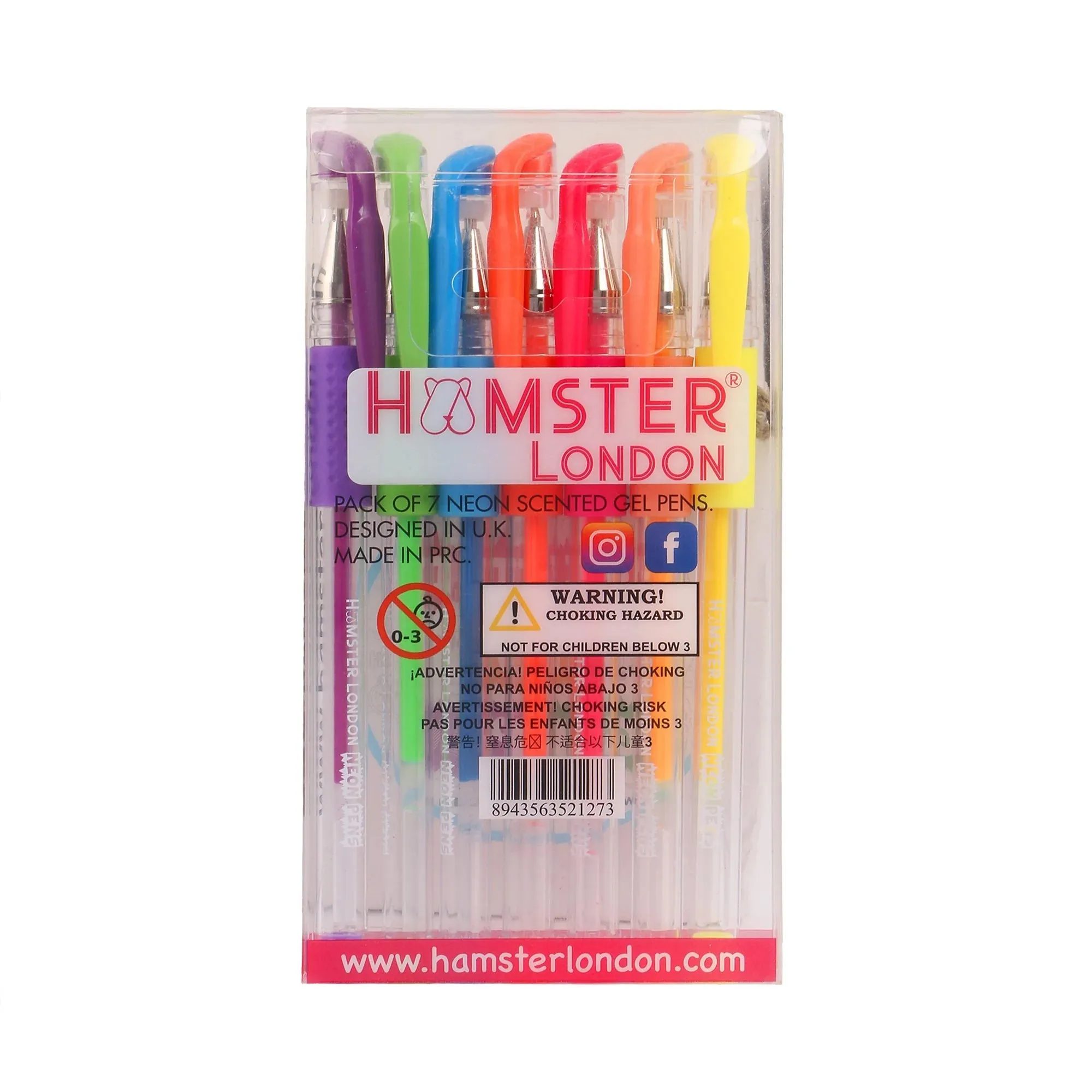 Hamster London Gift Hamper Stationery Set Football   Fineliner   Scented Markers   Gel Pen   Crayon   Pouches