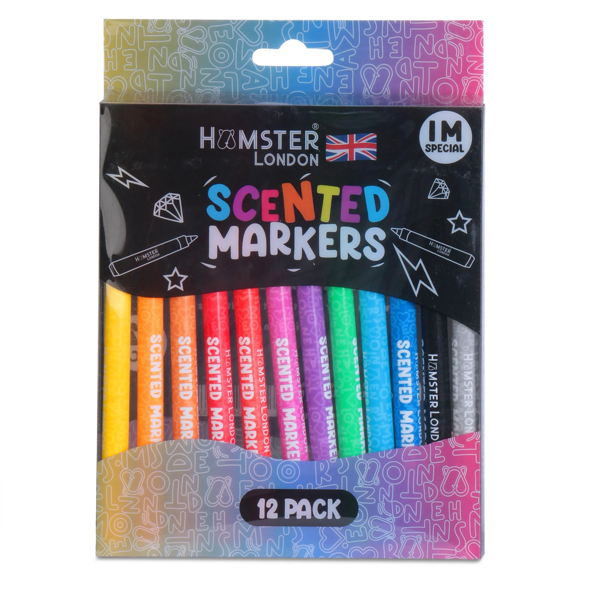 Hamster London Gift Hamper Stationery Set Mermaid   Fineliner   Scented Markers   Gel Pen   Crayon   Pouches