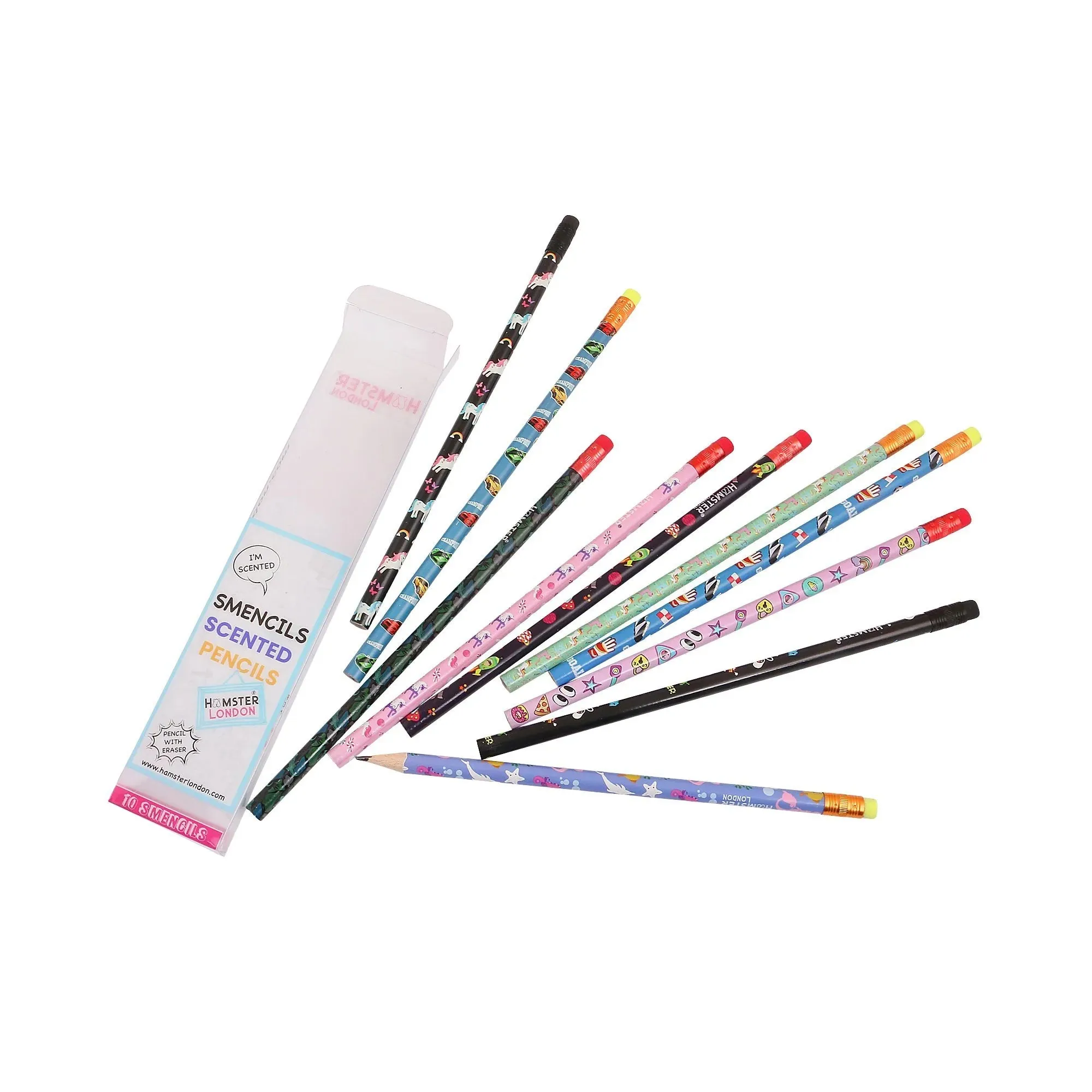 Hamster London Gift Hamper Stationery Set Mermaid   Fineliner   Scented Markers   Gel Pen   Crayon   Pouches