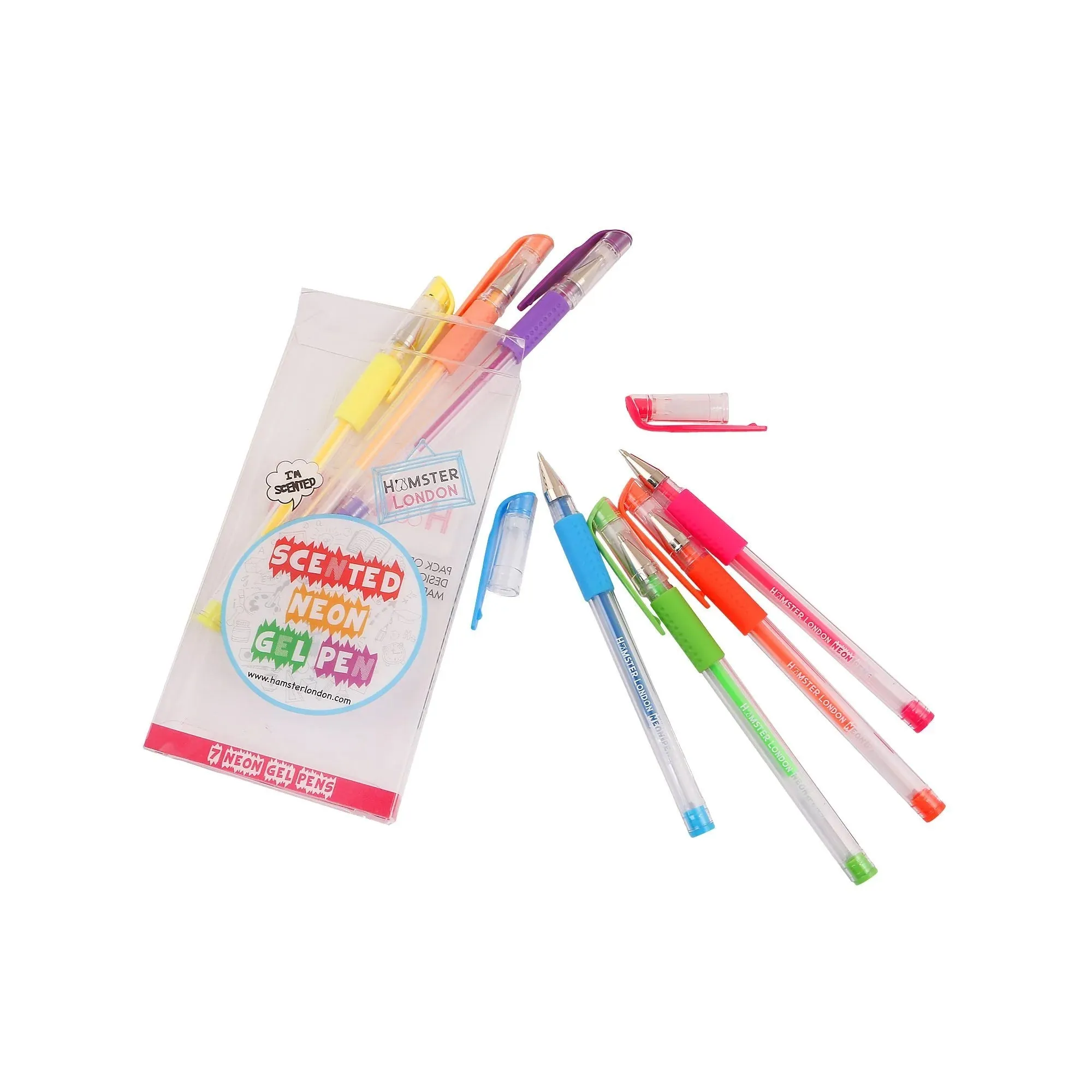 Hamster London Gift Hamper Stationery Set Mermaid   Fineliner   Scented Markers   Gel Pen   Crayon   Pouches