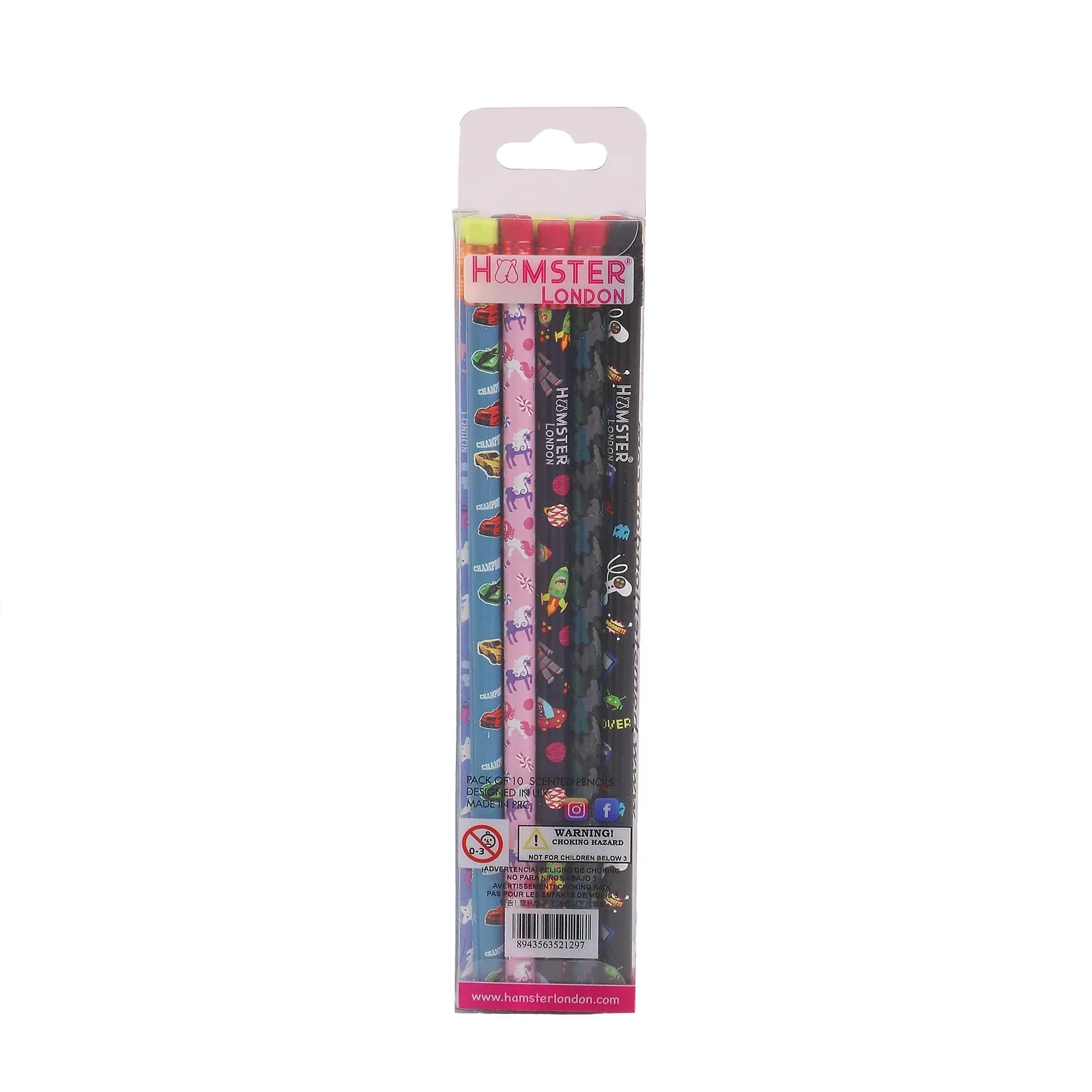 Hamster London Gift Hamper Stationery Set Mermaid   Fineliner   Scented Markers   Gel Pen   Crayon   Pouches