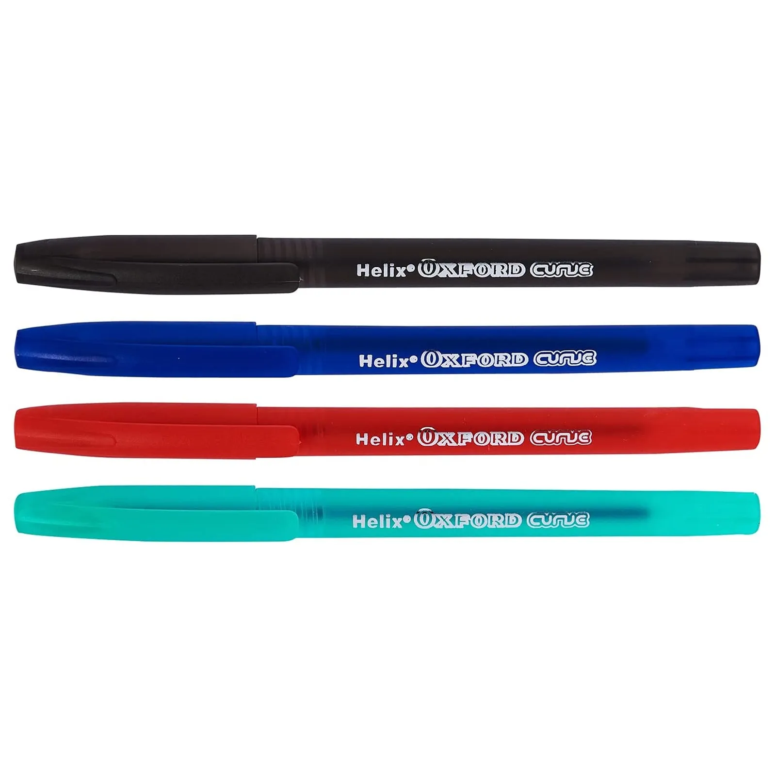 Helix Oxford Curve Ballpoint Pens 4pk