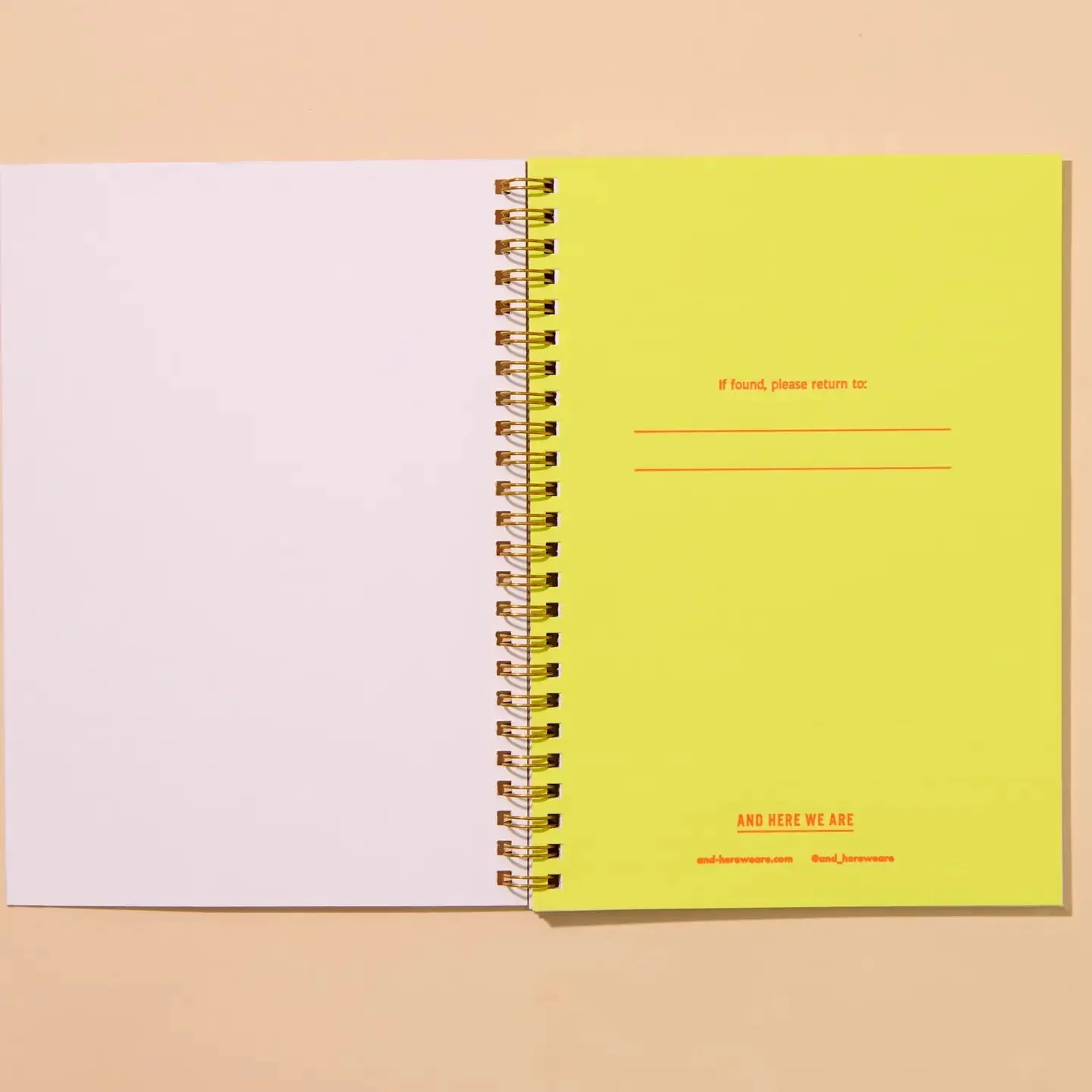 Hot Dog Spiral Bound Letterpress Notebook