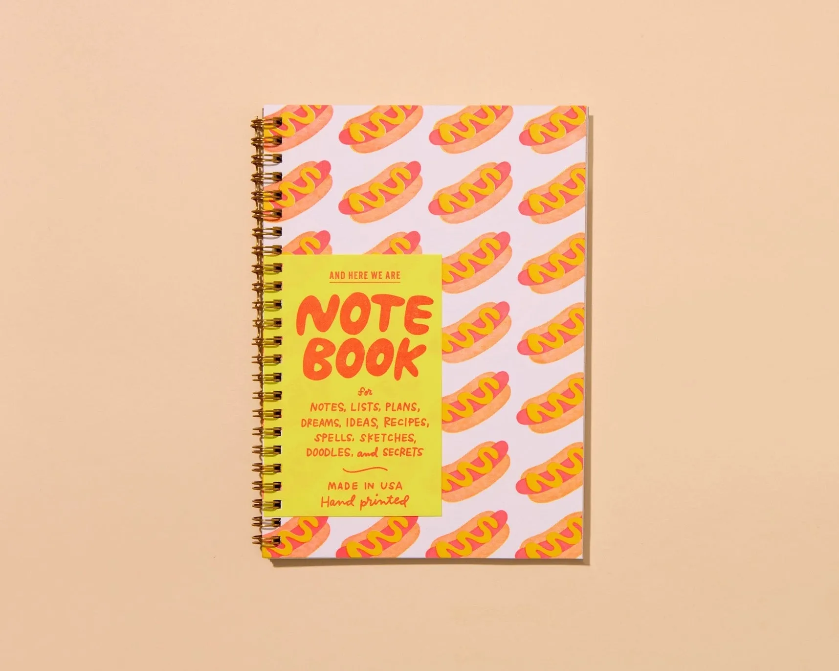 HOT DOGS SPIRAL NOTEBOOK