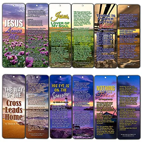 Hymn Bible Bookmarks Series 3 - Jesus Loves Me (30-Pack) - Great Collection of Hymns Perfect for Gift Giving, Outreach, Ministries