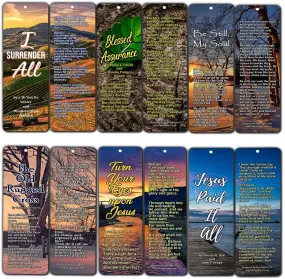 Hymn Bookmarks Series 2 - I Surrender All (30-Pack) - Great Collection of Hymns Perfect for Gift Giving, Outreach, Ministries