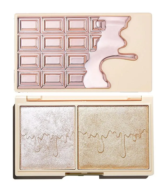 I Heart Revolution - Mini Chocolate Highlighter Palette - Rose Gold Glow