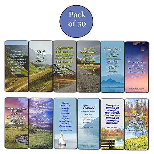 Inspirational Quotes Bookmarks Cards Series 3 (30 Pack) - Handy Inspirational Quotes