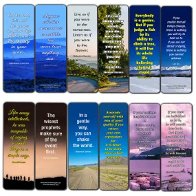 Inspirational Quotes Bookmarks Cards Series 4 (30-Pack) - Handy Quotes Perfect for Everyone
