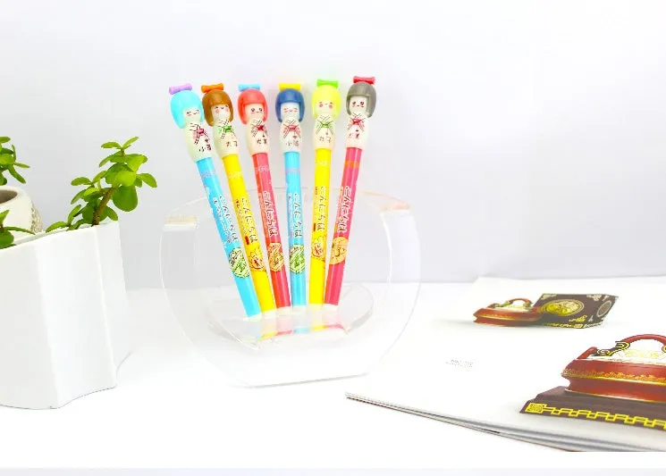 Japanese Doll Gel Pen Set