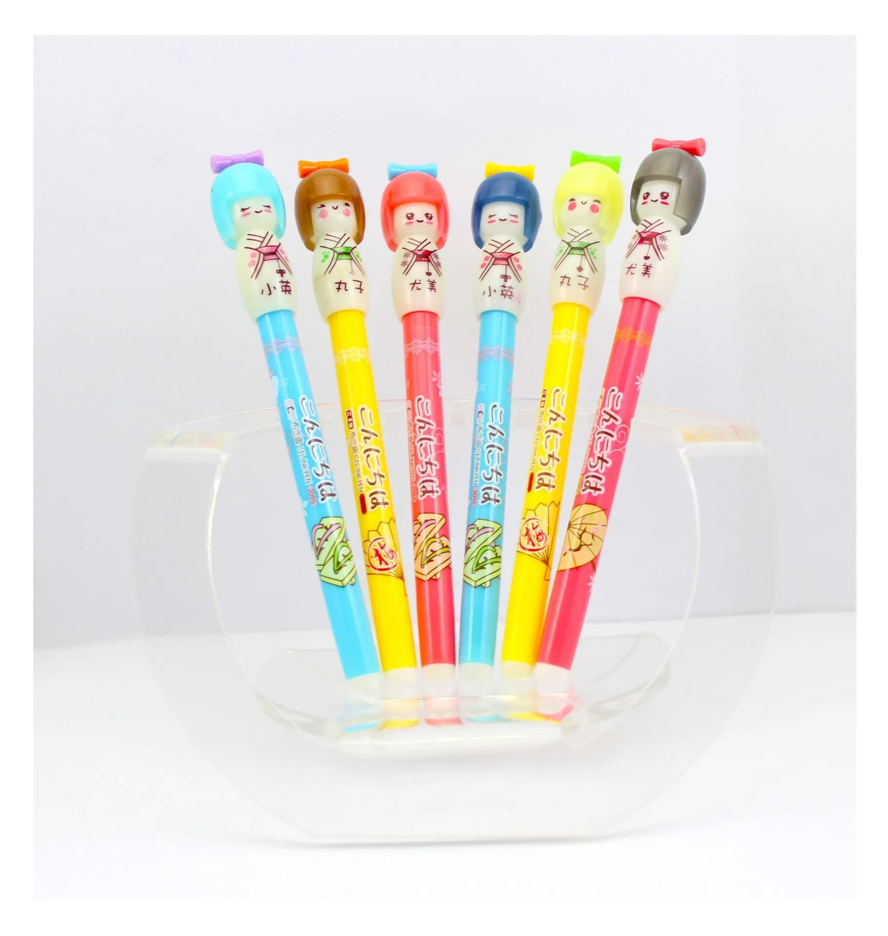 Japanese Doll Gel Pen Set