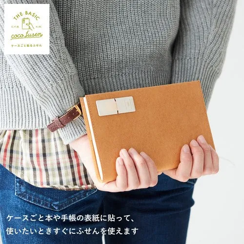 Kanmido Cocofusen Basic Ivory M Sticky Note with Case & Refill