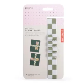 Kikkerland Book Band Pen Holder Loop, Green