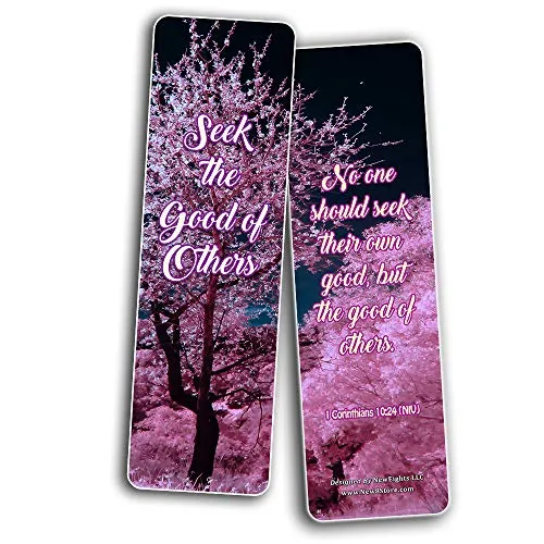 Kindness Scriptures Cards Bookmarks (30 Pack) - Handy Reminder To Be Kind Always