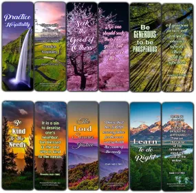 Kindness Scriptures Cards Bookmarks (30 Pack) - Handy Reminder To Be Kind Always