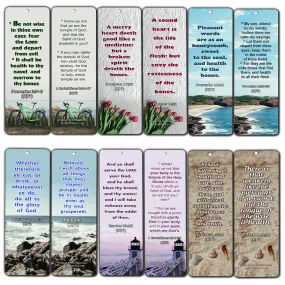 KJV Religious Bookmarks - Bible Verses About Health (30 Pack) - Handy Bible Scriptures About About Health in the Bible Perspective