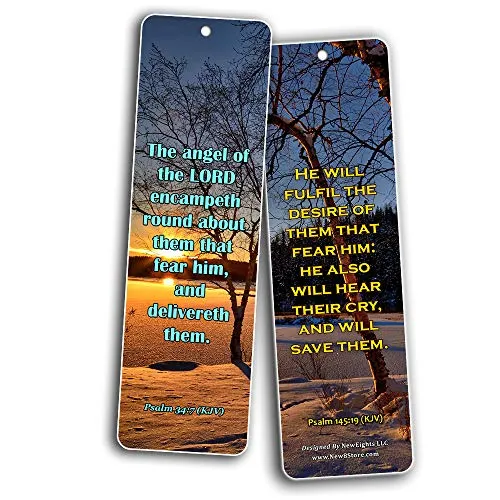 KJV Scriptures Bookmarks - Fear of The Lord (30-Pack) - Great Bible Text Compilation that is Handy and Easy To Bring Along With