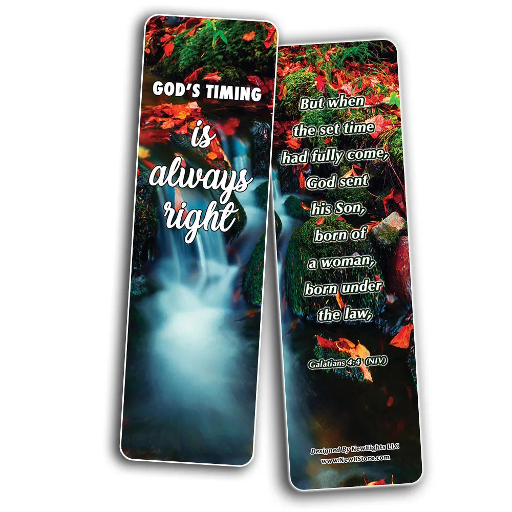 Learning To Trust In God's Timing Memory Verses Bookmarks (30-Pack) - Handy Reminder About Trusting in God?s Timetable Providing Comfort and Peace