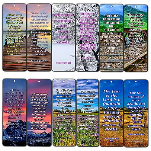 Life Bible Verses Bookmarks NIV (30 Pack) - Handy Reminder About God?s Grace