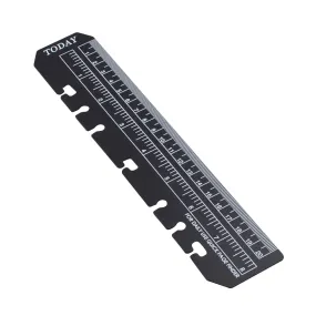 Loose-leaf ruler, bookmark ruler, painting ruler, handbook ruler, DIY suitable for six-hole loose-leaf notebook, standard 6-hole separator, fine scale, stationery accessories, loose-leaf accessories