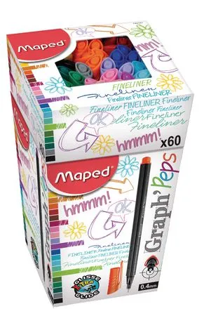 Maped Graph'Peps Fineliner Asst Colr Pot